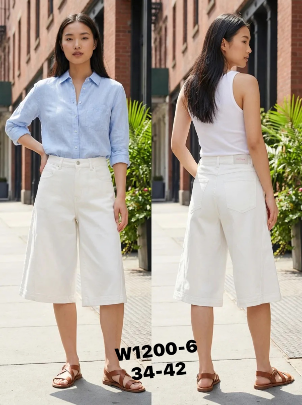 Rybaczki damskie jeansy Roz 34-42, 1 Kolor Paczka 10 szt 1